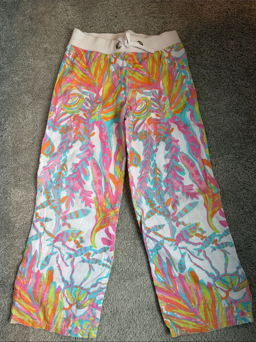 Lilly Pulitzer girls linen beach pants